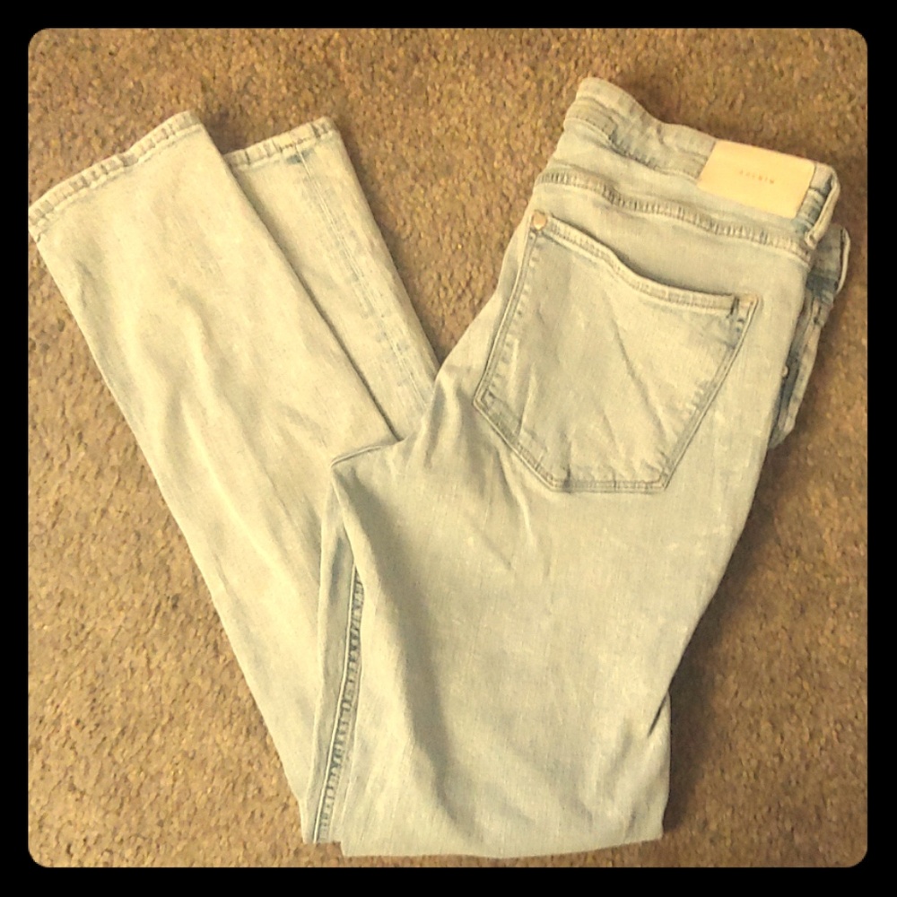 H&M Skinny Leg Regular Waist Stonewash Denim